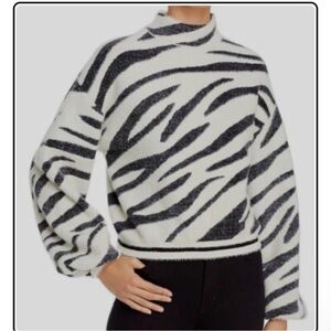 Women's BARDOT Zebra Print Sweater